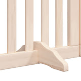 Dog Gate with Door Foldable 6 Panels 300 cm Poplar Wood 352239