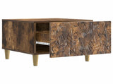 Coffee Table Smoked Oak 50 x 49 x 40 cm Engineered Wood 895200