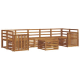 Sofa Sets 8 pcs Natural Solid Acacia Wood 3374524