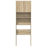 Washing Machine Cabinet Sonoma Oak 64x24x190 cm Engineered Wood 859129
