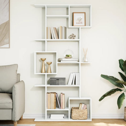 Book Cabinet White 92x29x188 cm Engineered Wood 3310316