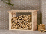 Firewood Rack 108x64.5x109 cm Solid Wood Pine 822427