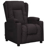 Recliner Chair Black Faux Leather 339068