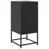 Bedside Cabinets 2 pcs Black 36x39x78 cm Steel 846579
