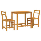 Balcony Set Natural Acacia Wood Solid Acacia wood Compact 365854