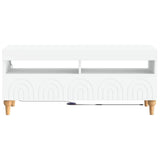 LED TV Cabinet White Engineered Wood 896325