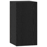 TV Cabinet Set Wall-mounted Black Oak Engineered Wood 3393373
