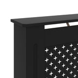 Radiator Cover Black 112x19x81.5 cm MDF 288192