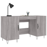 Desk Grey Sonoma 140x50x75 cm Engineered Wood 829546