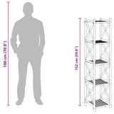 5-Tier Square Bamboo Shelf 242493