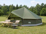 Tipi Tent Olive Green 400 x 400 x 250 cm Polyester and Steel 42029028