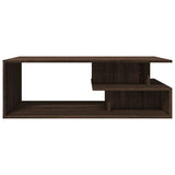Coffee Table Brown Oak 102x55x35 cm Engineered Wood 848016