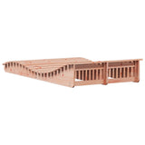 Sun Lounger 205x110x31.5 cm Solid Wood Douglas 832591