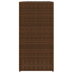 ZNTS Garden Planter Brown 40x40x80 cm Poly Rattan 366414