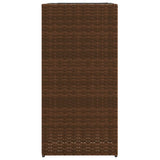 ZNTS Garden Planter Brown 40x40x80 cm Poly Rattan 366414