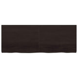 Table Top Dark Brown 160x60x cm Treated Solid Wood Oak 3156451