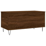 ZNTS Coffee Table Brown Oak 90x44.5x45 cm Engineered Wood 830979