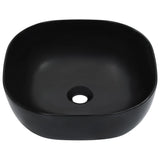 Wash Basin 42.5x42.5x14.5 cm Ceramic Black 143918