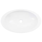 ZNTS Wash Basin 59.3x35.1x10.7 cm Mineral Cast/Marble Cast White 144069