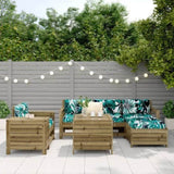 ZNTS 7 Piece Garden Sofa Set Impregnated Wood Pine 3250535