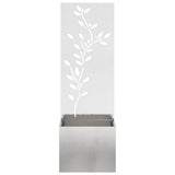 Garden Privacy Screen Sliver 50 x 32 x 150 cm Stainless steel 876480