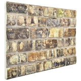 3D Wall Panels with Multicolour Brick Design 10 pcs EPS 147204