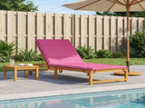 Sunlounger Cushion GEMERT 100% Polyester Pink 200 x 70 x 3 cm 948553