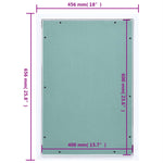 Access Panel with Aluminium Frame and Plasterboard 400x600 mm 145101