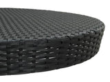 Garden Bar Set Black, Cream White PE Rattan, Powder-Coated Steel 3095380