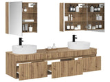 Bathroom Cabinet Set 5 pcs Artisan Oak Engineered Wood 3406614