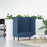 Highback Sofa Blue 109 x 56 x 121 cm Fabric 42010840