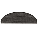 Stair Mats Self-adhesive Sisal-Look 30 pcs 65x21x4 cm Anthracite 3365873