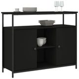 Sideboard Black 100x35x80 cm Engineered Wood 835499