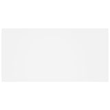 Bed Headboard with Cabinets White Engineered Wood 3115700