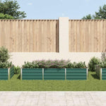 Garden Raised Bed Galvanised Steel 240x80x45 cm Green 44843