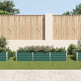 Garden Raised Bed Galvanised Steel 240x80x45 cm Green 44843