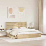 Storage Bed with Drawer Sonoma Oak 180 x 200 cm Engineered Wood 3411182