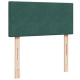 Box Spring Bed with Mattress Dark Green 90x200 cm Velvet 3286207