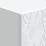 Bedside Table 2 pcs White 43 x 34.5 x 50 cm Engineered Wood 895026