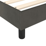 Box Spring Bed Frame Dark Grey Velvet 3121151