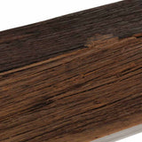 Console Table Silver Stainless Steel and Solid Sleeper Wood 350005