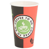 Paper Coffee Cups with Lids 1000 pcs 16oz 400ml 3325214