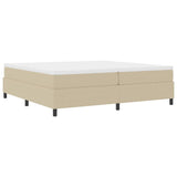 Platform Bed Frame Grey Green 200 x 200 cm Fabric 3337431