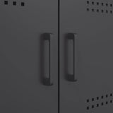 Highboard Black 68x39x113 cm Steel 842958