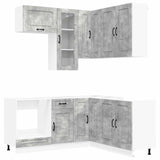 Kitchen Unit KALMAR 8 pcs Concrete Grey Engineered Wood 3438384