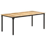 Dining Table 180x90x76 cm Rough Mango Wood 321975