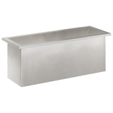 Garden Planter with LED Silver 30 x 80 x 30 cm Stainless Steel 8008106