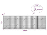 Gabion with 3.5 mm Wire and 5x5 cm Mesh 250x10x100 cm 3462047