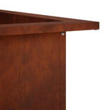 Fire Pit Ring Rusty 90 x 90 x 25 cm Weathering Steel 8012623