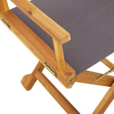 Folding Director Chairs 2 pcs Dark Grey Fabric 365836